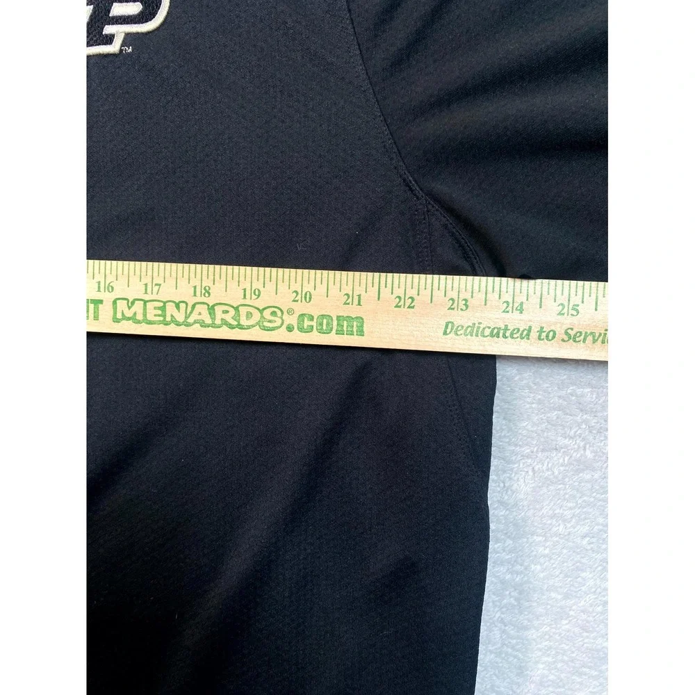 Nike Dri Fit Authentic Polo Shirt Men XL Black NCAA Purdue Boilermakers Football